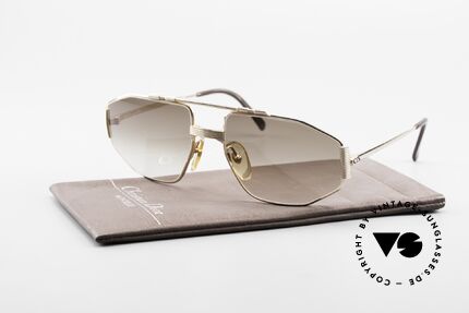 Christian Dior 2516 80's Gold Plated Sunglasses, with brown-gradient lenses for 100% UV protection, Made for Men