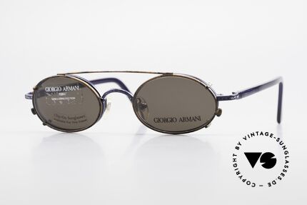 Giorgio Armani 250 Vintage Clip On Designer Frame, timeless Giorgio ARMANI vintage designer sunglasses, Made for Men and Women