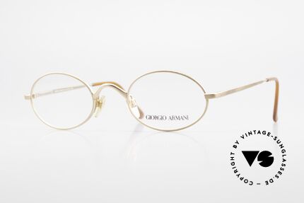 Giorgio Armani 122 Oval Vintage Designer Frame, timeless Giorgio ARMANI vintage designer eyeglasses, Made for Men and Women