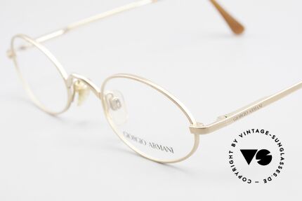 Giorgio Armani 122 Oval Vintage Designer Frame, never worn (like all our rare vintage Armani eyeglasses), Made for Men and Women
