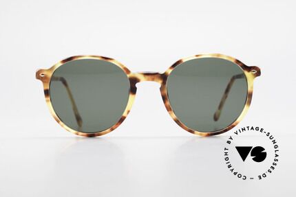 Giorgio Armani 325 Old Panto 90's Sunglasses, panto frame design with interesting "amber" pattern, Made for Men and Women