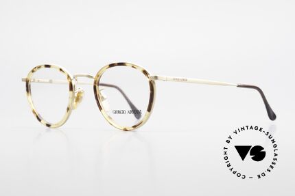 Giorgio Armani 159 Panto Glasses Windsor Rings, refined with windsor rings and flexible spring hinges, Made for Men