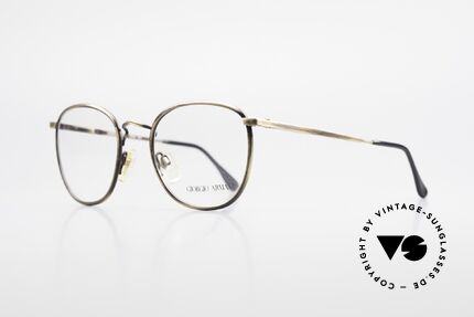 Giorgio Armani 150 Classic Men's Eyeglasses 80's, brilliant frame finish in a kind of "antique gold"/brass, Made for Men