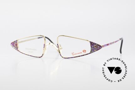 Casanova FC15 24kt Gold Plated Reading Specs, glamorous Casanova eyeglass-frame from around 1985, Made for Women