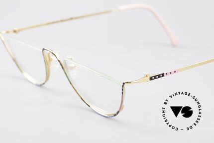 Casanova FC11 Colorful Reading Eyeglasses, 24kt gold-plated frame & charming patterned / colored, Made for Women