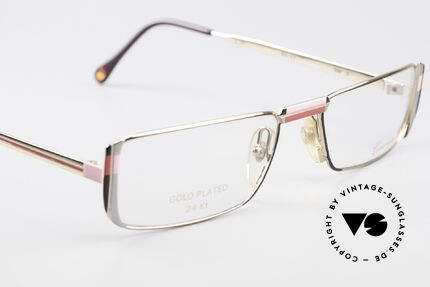 Casanova NM3 Gold Plated Reading Glasses, NOS - unworn (like all our vintage Casanova frames), Made for Women