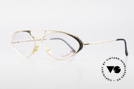 Casanova LC8 80's Vintage Ladies Eyeglasses, 24 carat gold-plated frame with noble finish / coloring, Made for Women