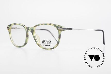 BOSS 5115 Camouflage Vintage Eyeglasses, frame front looks like "camouflage" green patterned, Made for Men