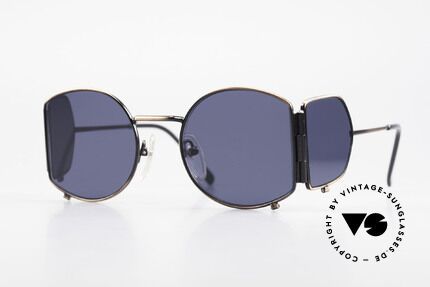 Jean Paul Gaultier 56-9172 4lens Design With Side Shields, very creative vintage sunglasses by Jean P. Gaultier, Made for Men and Women
