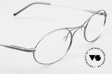 Giorgio Armani 634 Successor Mod Schubert Glasses, small, plain and puristic 'wire glasses' with a X-bridge, Made for Men and Women