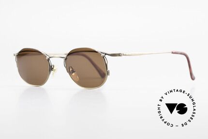 Matsuda 2856 Extraordinary Vintage Shades, the brown sun lenses are semi-rimless mounted, Made for Men and Women