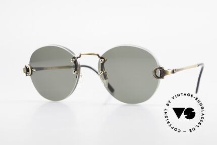 Gucci 2223 Rimless Round Sunglasses, rare vintage RIMLESS 1980's sunglasses by GUCCI, Made for Men and Women