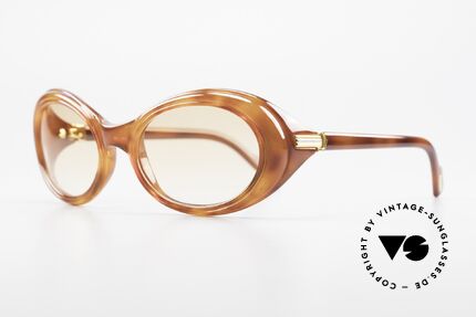 Cartier Frisson Ladies Luxury Sunglasses 90s, glamorous frame design with fantastic color contrast, Made for Women
