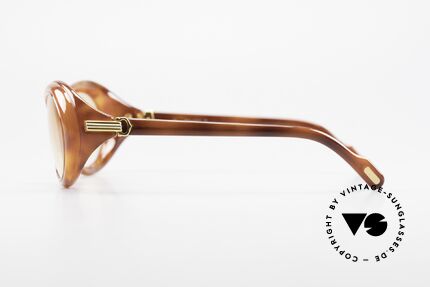 Cartier Frisson Ladies Luxury Sunglasses 90s, light ORANGE-gradient lenses (wearable at night, too), Made for Women