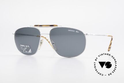 Lacoste 149 Titanium Sports Sunglasses, high-end vintage Lacoste 1990's XL sunglasses, Made for Men