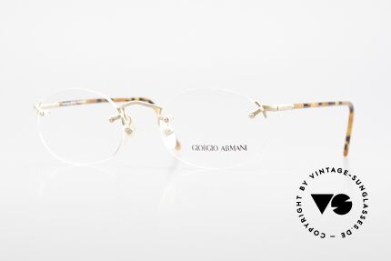 Giorgio Armani 197 Rimless Vintage Eyeglasses, timeless GIORGIO ARMANI vintage designer specs, Made for Men and Women