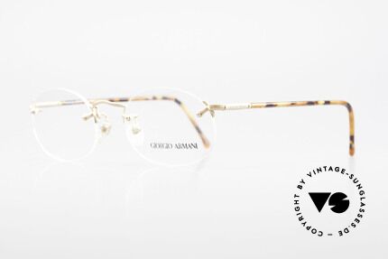 Giorgio Armani 197 Rimless Vintage Eyeglasses, 1st class comfort thanks to flexible spring hinges, Made for Men and Women
