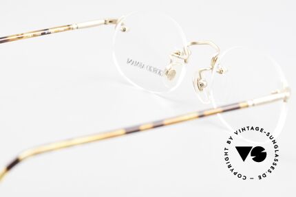 Giorgio Armani 197 Rimless Vintage Eyeglasses, DEMO lenses should be replaced with opticial lenses, Made for Men and Women
