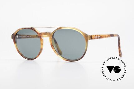 Giorgio Armani 311 Round Aviator 80s Sunglasses, interesting vintage Giorgio Armani designer sunglasses, Made for Men and Women