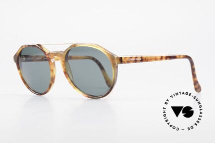 Giorgio Armani 311 Round Aviator 80s Sunglasses, terrific frame pattern (tortoise); premium craftsmanship, Made for Men and Women
