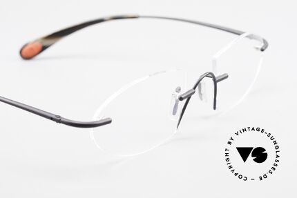 Bugatti 357 Odotype Rimless Designer Frame Men, unique piece, around 20 years old; unworn, Made for Men