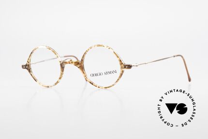 Giorgio Armani 365 Small Round Eyeglasses 90's, small round vintage designer eyeglass-frame by Armani, Made for Men and Women