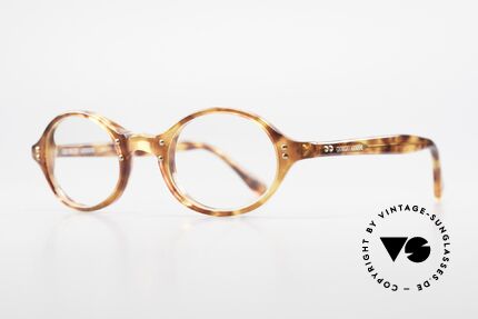 Giorgio Armani 342 Small Oval 90s Eyeglass-Frame, light tortoise frame with golden rivets in TOP-quality, Made for Men and Women