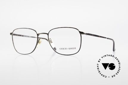 Giorgio Armani 236 Square Panto Vintage Frame, timeless vintage Giorgio Armani designer eyeglasses, Made for Men