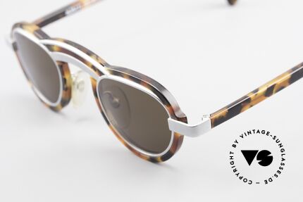 Alain Mikli 5107 / 0504 Rare 80's Designer Shades, with dark brown sun lenses (for 100% UV protection), Made for Men and Women