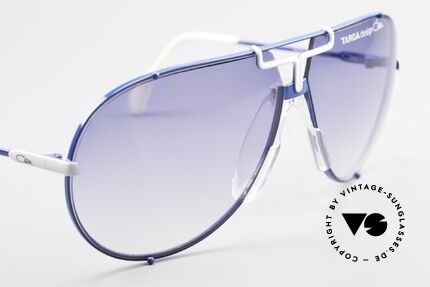 Cazal 901 Targa Design XL Aviator Shades West Germany, blue-white finish: color 313, collector's item, Made for Men Cazal 901 Targa Design XL Aviator Shades West Germany, blue-white finish: color 313, collector's item, Made for Men