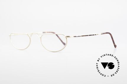 Giorgio Armani 133 Rare Old 80's Reading Glasses, interesting frame finish: dulled gold / chestnut, Made for Men and Women