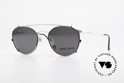 Giorgio Armani 163 Clip On 132 Panto Eyeglasses Details