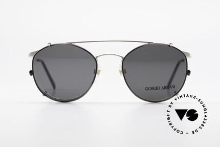 Giorgio Armani 163 Clip On 132 Panto Eyeglasses, world famous 'panto'-design .. a real eyewear classic, Made for Men