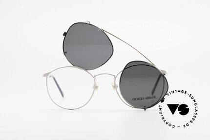 Giorgio Armani 163 Clip On 132 Panto Eyeglasses, NO retro specs, but a unique 30 years old ORIGINAL!, Made for Men