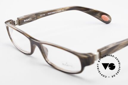 Bugatti 321 Odotype Horn Optic Eyeglass-Frame, Size: small, Made for Men
