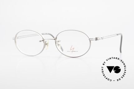 Yohji Yamamoto 51-5107 Titanium Designer Frame Oval, 1990's vintage eyeglass-frame by Yohji Yamamoto, Made for Men and Women