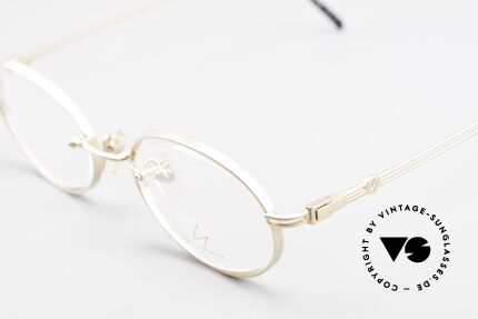 Yohji Yamamoto 51-5107 22kt Gold Plated Oval Frame, unworn (like all our Y.Yamamoto designer glasses), Made for Men and Women