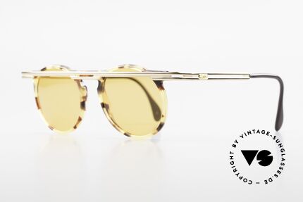 Cazal 648 90's Cari Zalloni Sunglasses, extroverted frame construction with unique coloring, Made for Men and Women