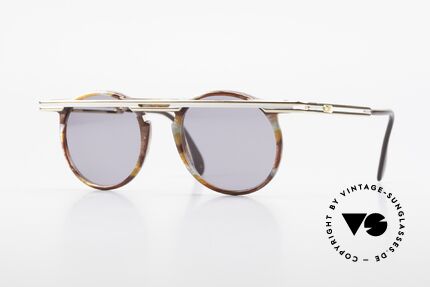 Cazal 648 Cari Zalloni Round Shades 90s, extraordinary CAZAL vintage sunglasses from 1990, Made for Men and Women