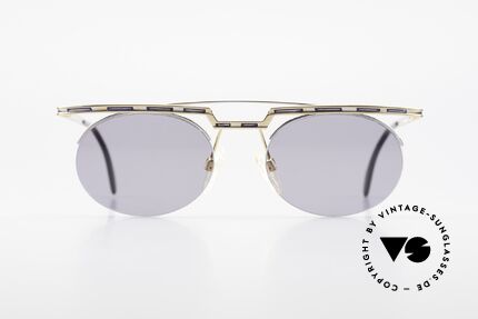 Cazal 758 Original 90s Cazal Sunglasses, great geometrical play (oval & square, at the same time), Made for Men and Women