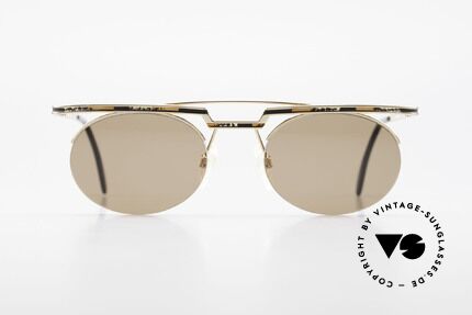 Cazal 758 Original Cazal Sunglasses 90's, great geometrical play (oval & square, at the same time), Made for Men and Women
