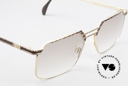 Cazal 760 90's Vintage Men's Sunglasses, unworn, light-brown tinted lenses, M size 57-16, Made for Men
