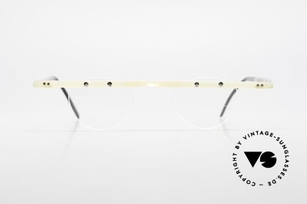 Theo Belgium Fhefa Rare 90's Buffalo Horn Glasses, founded in 1989 as 'anti mainstream' eyewear / glasses, Made for Men and Women