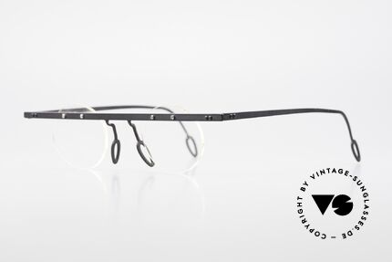 Theo Belgium Tita VII 11 Vintage Titanium Eyeglasses, TITA SERIES = XL titanium frames by Theo from the 90's, Made for Men and Women