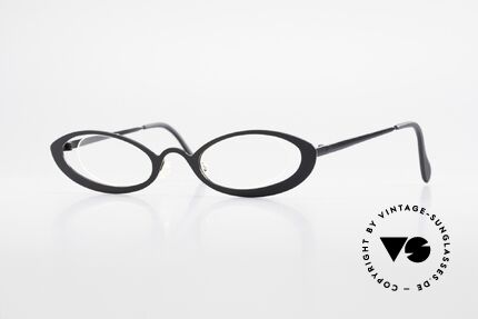 Theo Belgium RaRa Rimless 90's Cateye Glasses Details