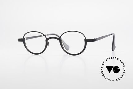 Theo Belgium Dozy Slim Rimless 90's Metal Eyeglasses Details