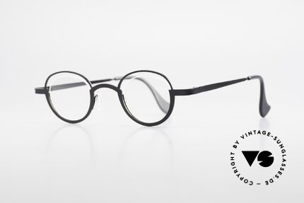 Theo Belgium Dozy Slim Rimless 90's Metal Eyeglasses, lenses are fixed with a nylor thread (truly unique!), Made for Men and Women