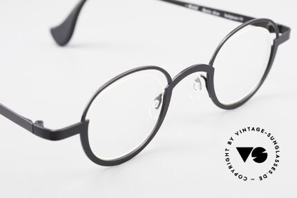 Theo Belgium Dozy Slim Rimless 90's Metal Eyeglasses, unworn, one of a kind, Theo specs for all who dare, Made for Men and Women