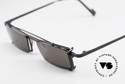 Theo Belgium XM Square Designer Frame Clip On, square frame construction with removalble SunClip-On, Made for Men