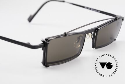 Theo Belgium XM Square Designer Frame Clip On, unworn, one of a kind, THEO shades for all who dare ;), Made for Men